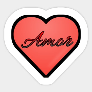 Amor Sticker